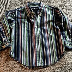 Boy’s ralph lauren striped long sleeve shirt. In excellent condition.